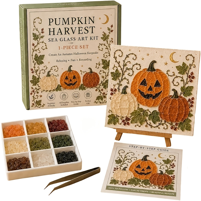 Halloween Series Sea Glass Art Set for Beginners