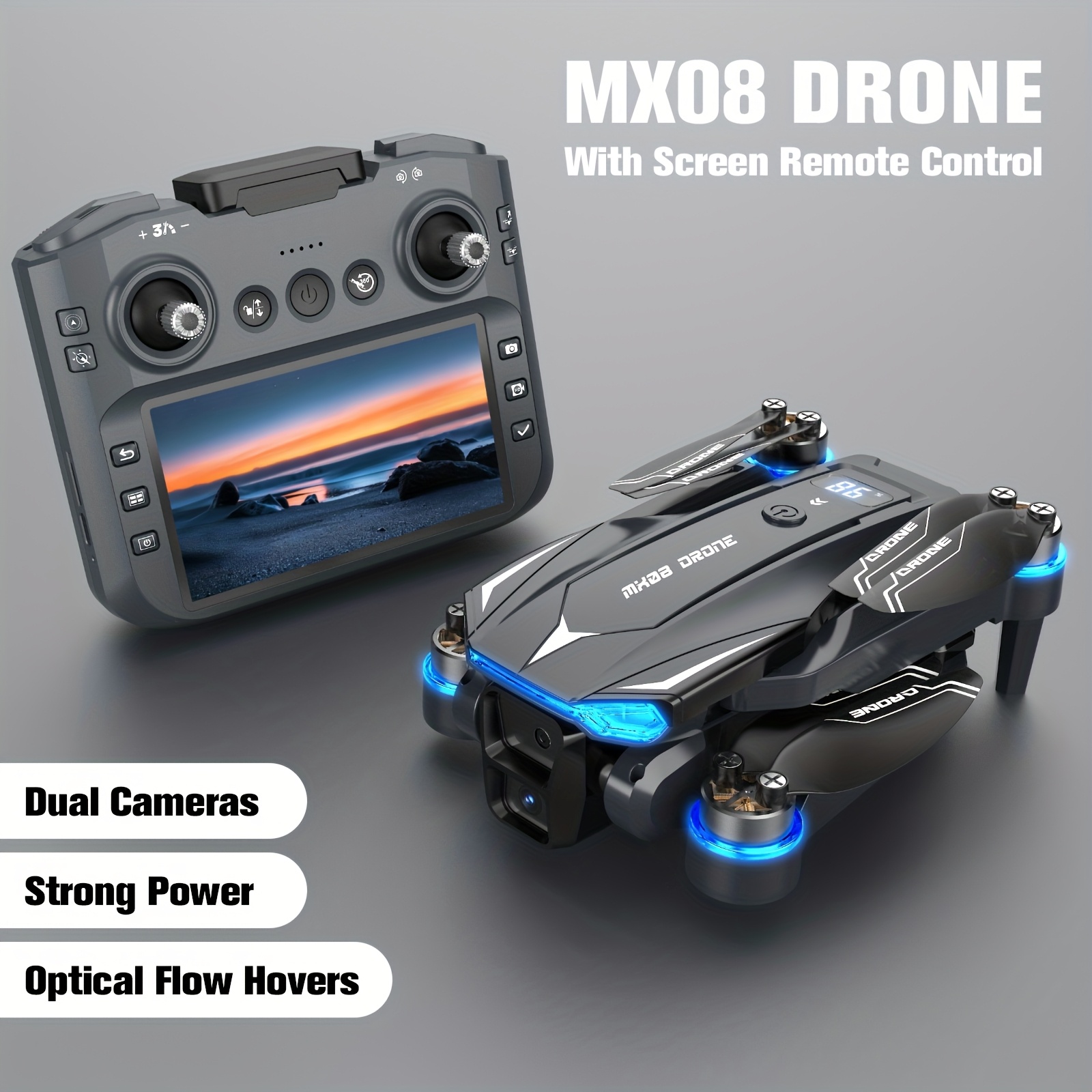 mx08 con   fotocamera hd 720p,   singolo batteria 12-18 minuti, auto hover, modalità  , 3d flips,     remoto, 249g,   ricreativo,fotografia  ,  elegante,design  ,  di precisione,funzionamento  ,  con fotocamera hd,    del   Dettagli dell'articolo 4