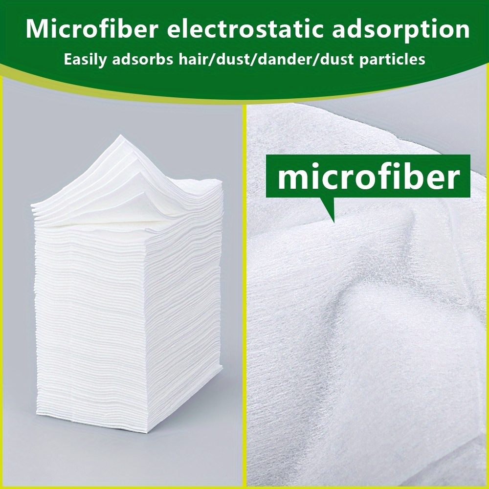 100 Disposable Dust Removal Cloths for Household Use, Electrostatic Mop for Cleaning Floor Tiles And Surfaces