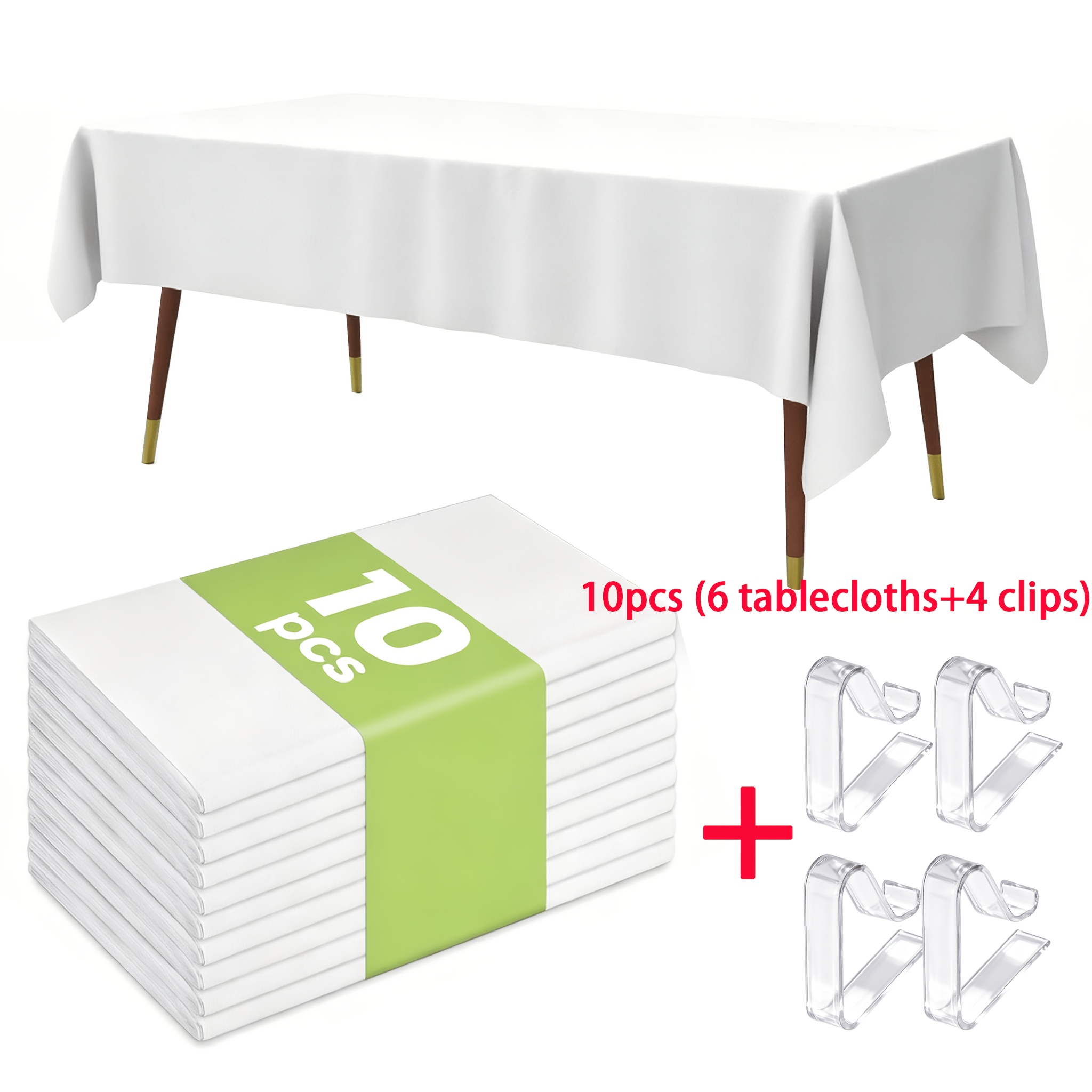 Wasserdichte Tischdecke Party Solids Tischdecke Kunststoff Rechteckig 137x274 Cm – 24 Stück, Minzgrün, Einweg & Wiederverwendbar