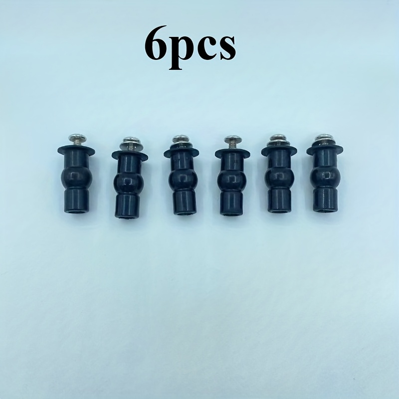 Image of 6pcs, Toilet Cover Screw Accessories, Toilet Cover Connector, Toilet Upper And Lower Fixed Quick-release , Toilet Accessories