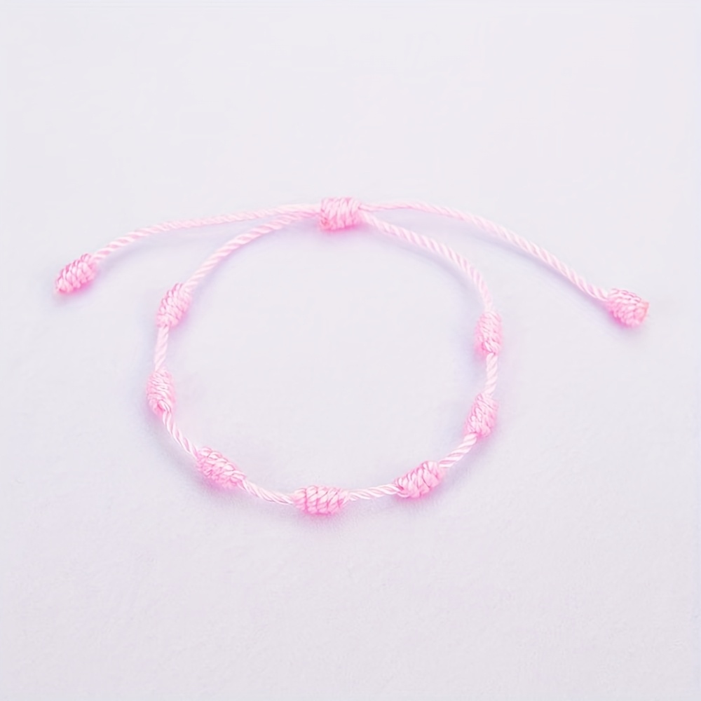Adjustable Seven Knot Bracelet - Unisex - 10 Colors