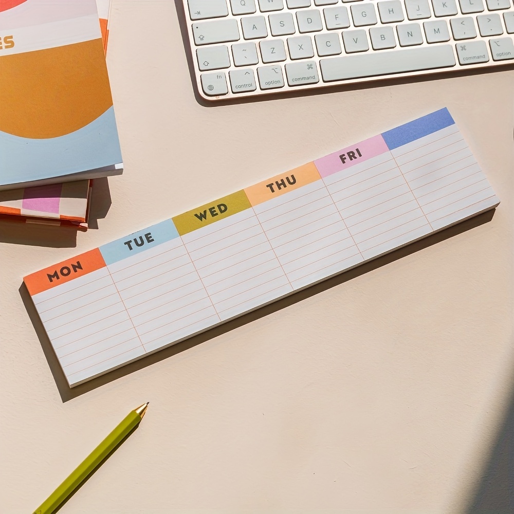 1pc Colorful Keyboard Keycap-themed Planner / Slim Weekly Planner / Desk Planner / Keyboard Weekly Planner / Suitable For Self-planners, Organizers, And