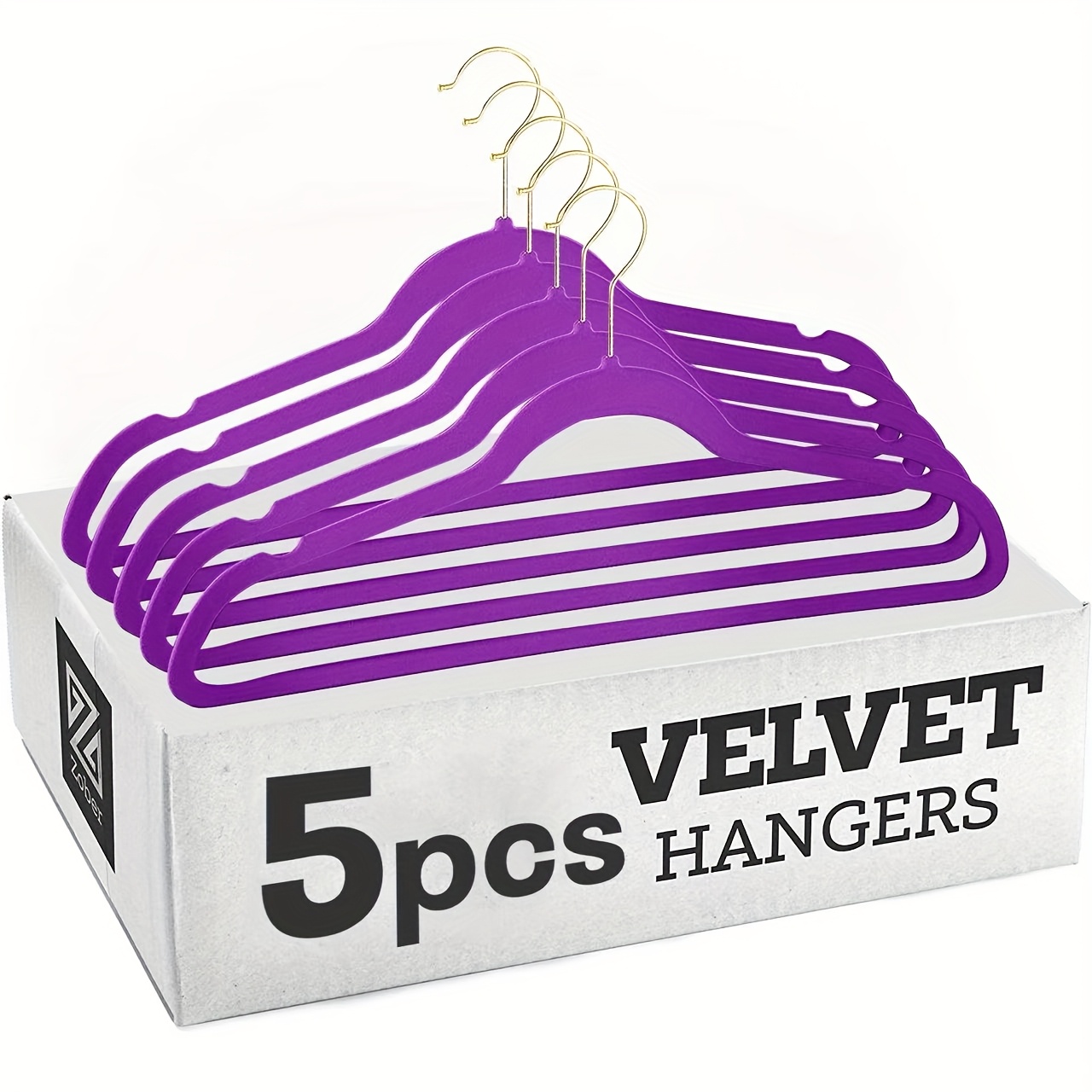 

5pcs Velvet Magic Hanger Set - Wrinkle & Resistant, Stainless Steel Clothes Racks For Dorms And Home Storage, Wet/dry Use, Hangers For Clothes