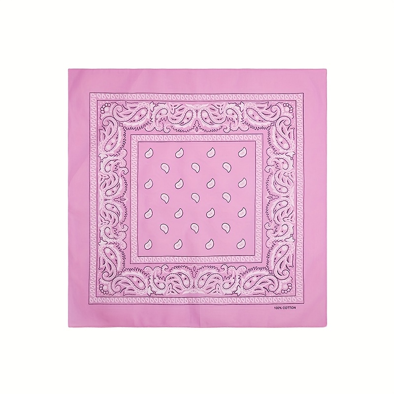 100% Bandana, 15 Solid Colors Optional, Square Scarf For Women, Men's Cycling Headscarf, Unisex Versatile For Daily, Sports, Outdoor & Fashion