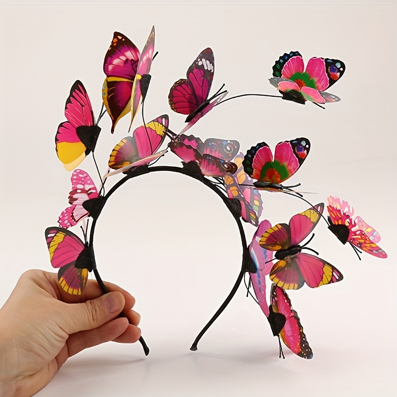 1pcs Decor Hair Hoop Boho Headband For Bridal Wedding Halloween Costume Forest Theme Party