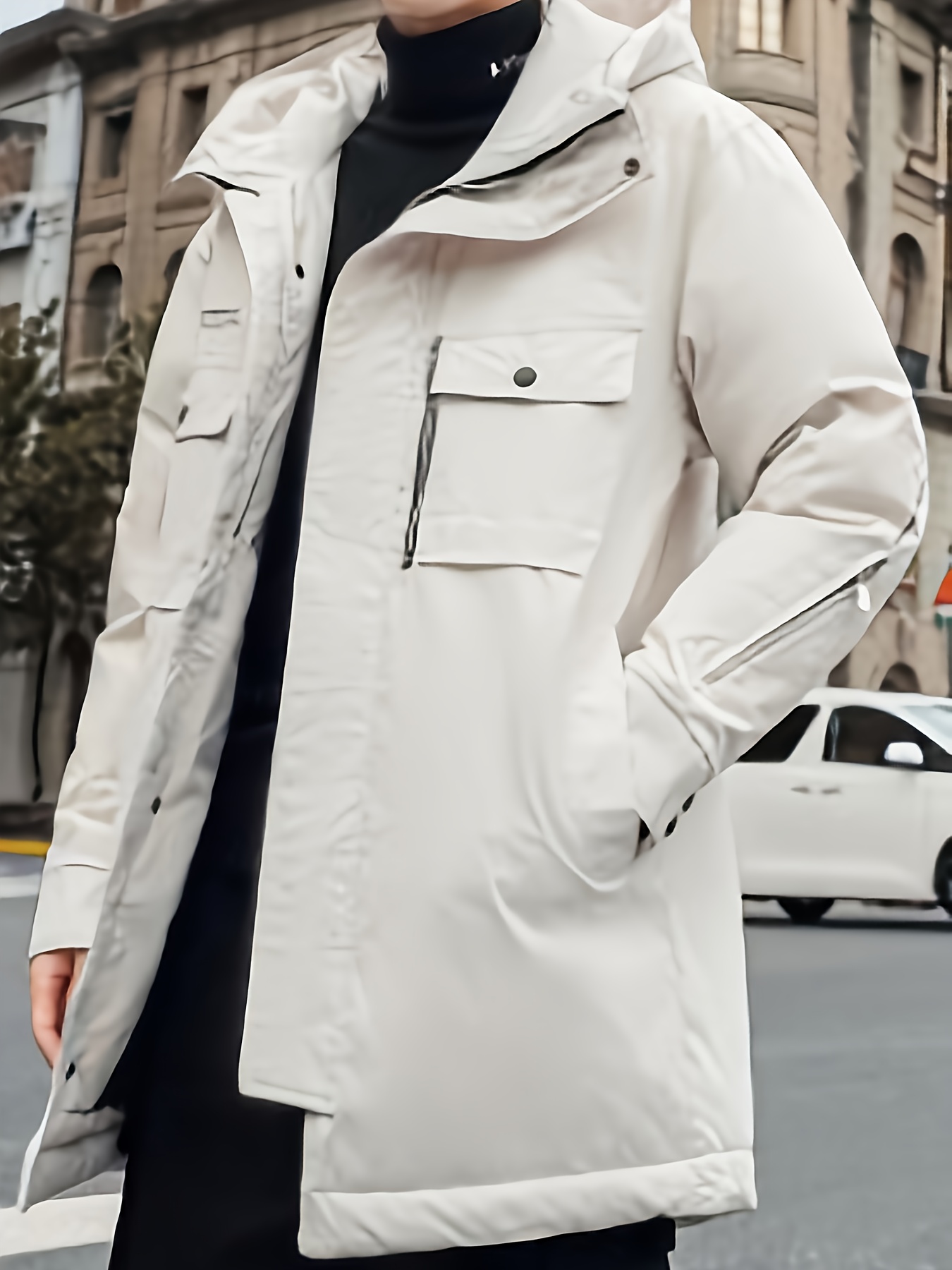 Men's Youth Thickened Hooded Down Jacket