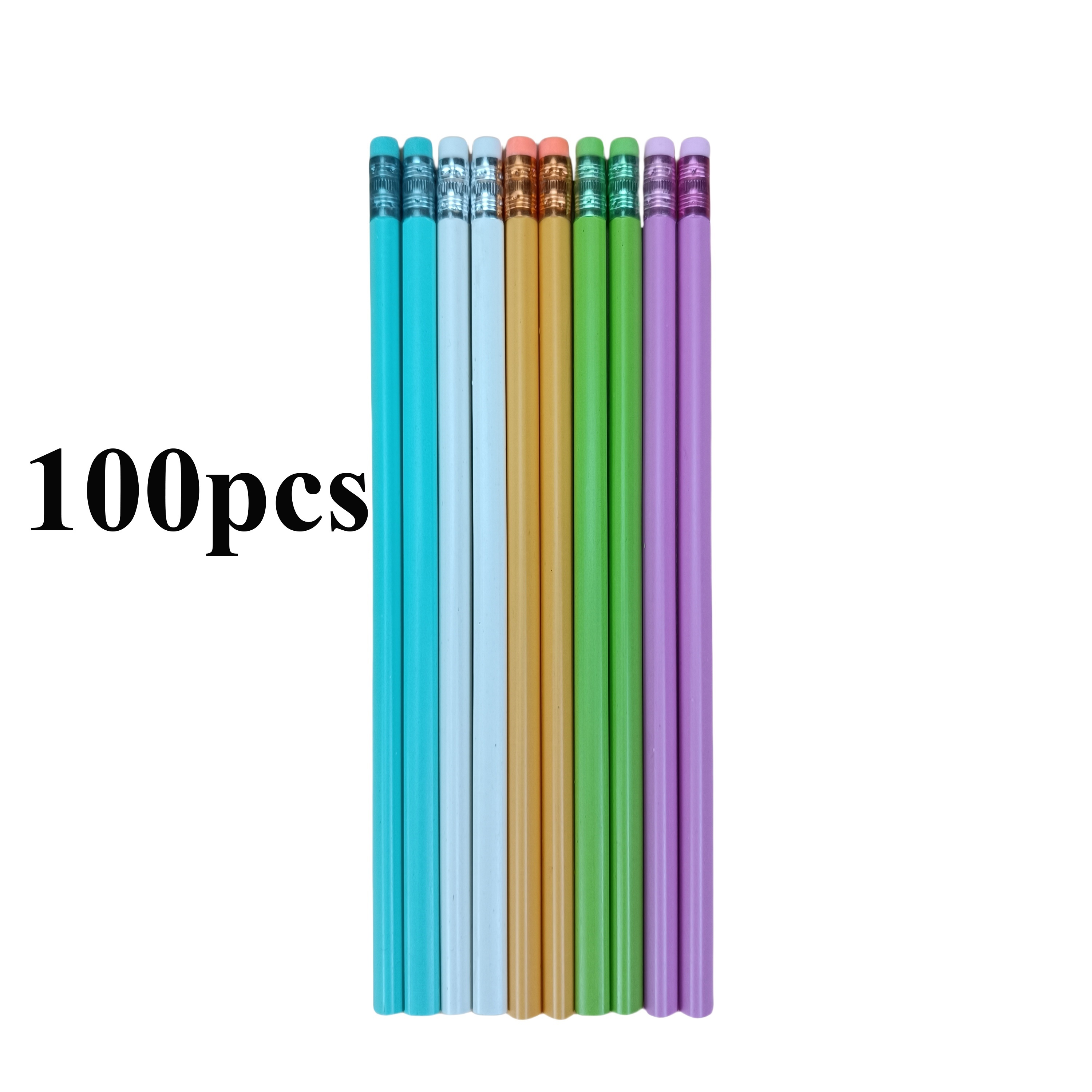 100pcs Custom Triangular Hb Pencils - Personalized Motivational Messages, 0.5mm Resin Pencils For Writing, Sketching, Drawing, Study & Office Use - Perfect Gift Or Prize For