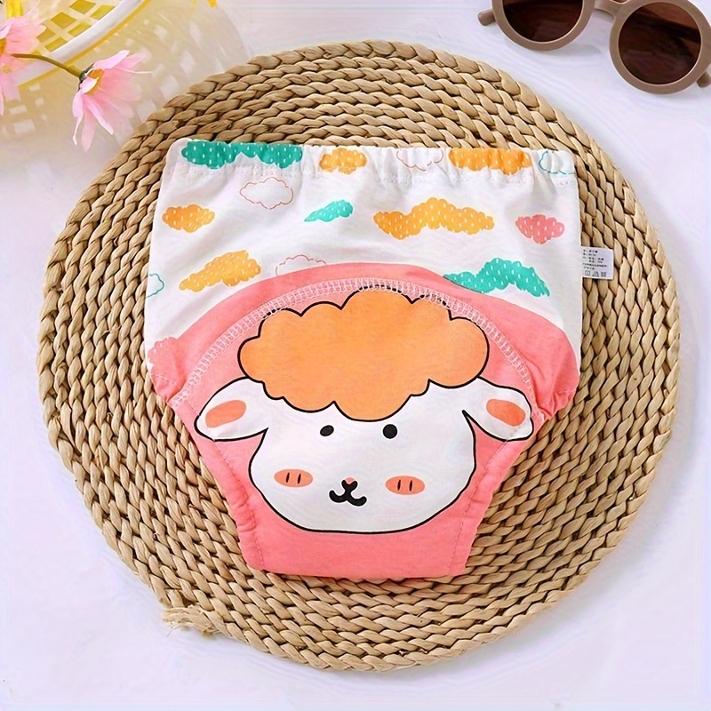   adorable cartoon animal   cotton training pants for   breathable washable diaper with 6 layer gauze     details 3