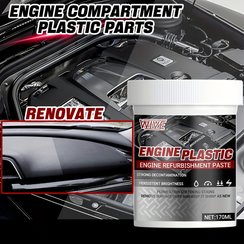 

170ml Car Engine Compartment & Interior Restoration Paste - Tire And Plastic Parts Polishing, Anti-aging Coating