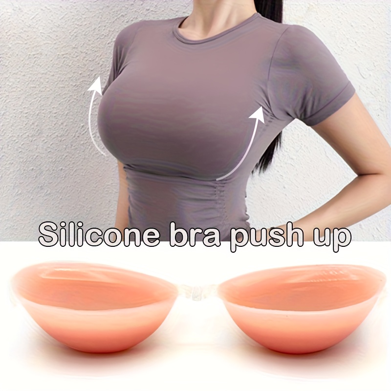 1 Set Thickened Silicone Bra Push Up Inserts And Pads - Strapless Bras for  Women Full Support, Plus Size Sticky Bras for Women, Self-* Nipple Covers *  for Backless Dresses And Lingerie