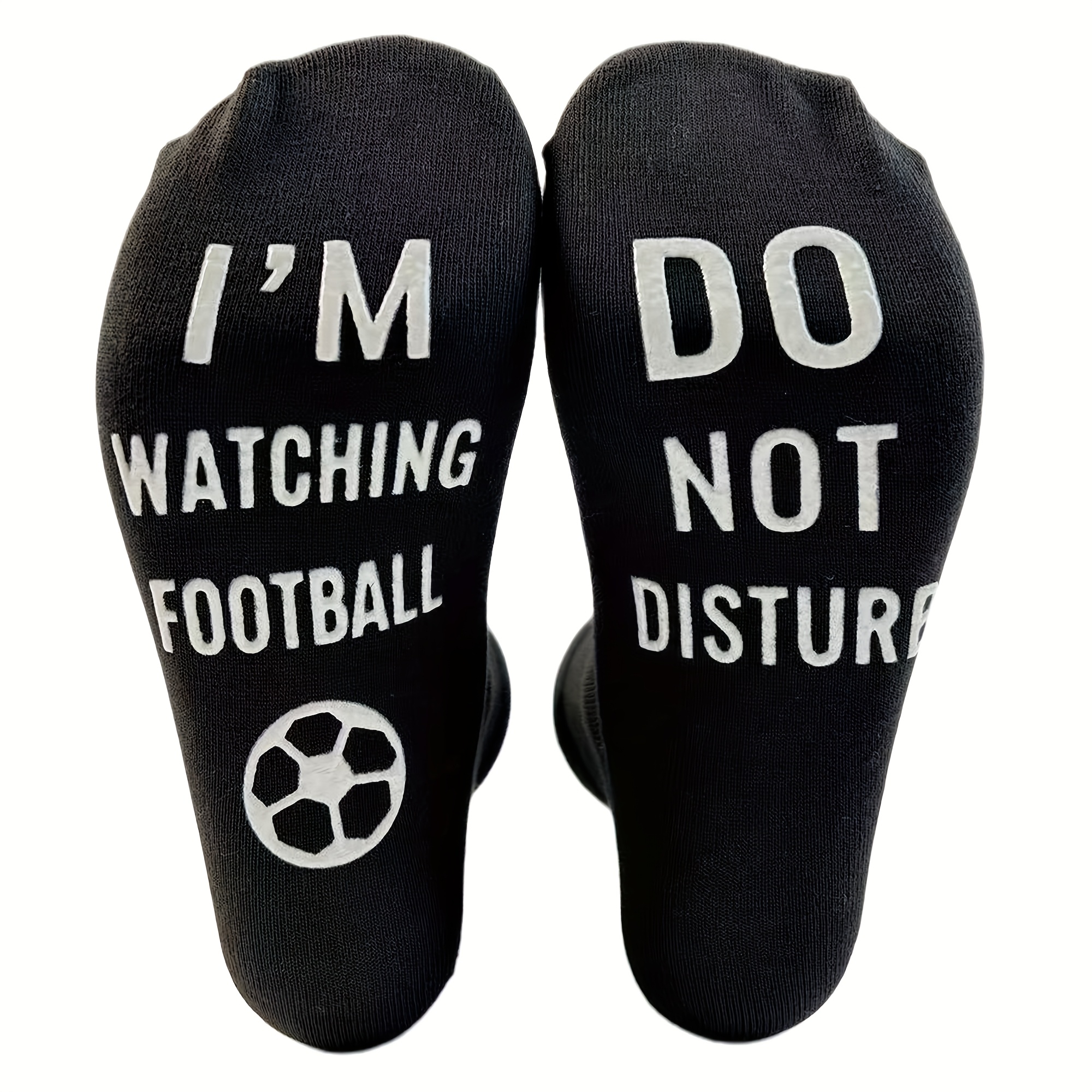TEMU 1 di Calzini da con Stampa "Non Disturbare, Sto Guardando il Calcio" - Regalo Divertente per di Calcio, Compleanni e - Lavaggio a , Calzini a