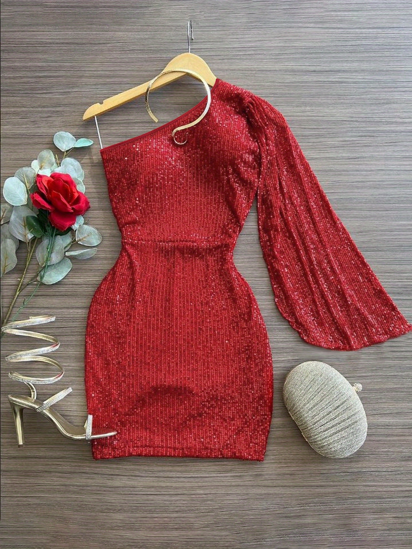 red christmas party dress womens christmas dress for women SSYS The Everly Scallop Trim Puff Sleeve Shift  Dress In Red Plaid