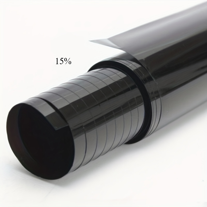 Image of 300cm X 50cm / 118.11in X 19.69in Black Car Window Foils Tinting Film Roll Car Window Glass Summer Solar Uv Protector