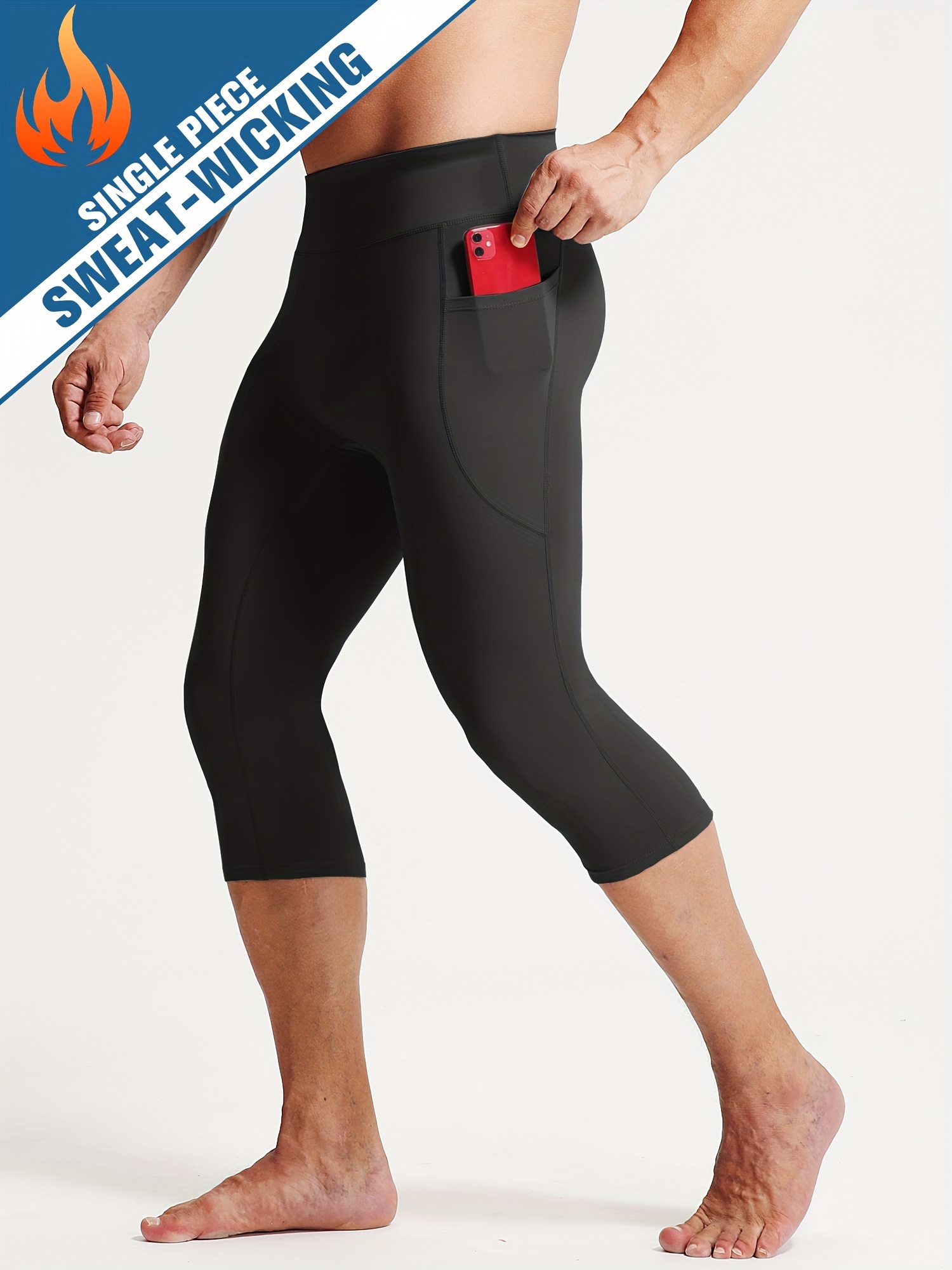 Men's compression capris deals