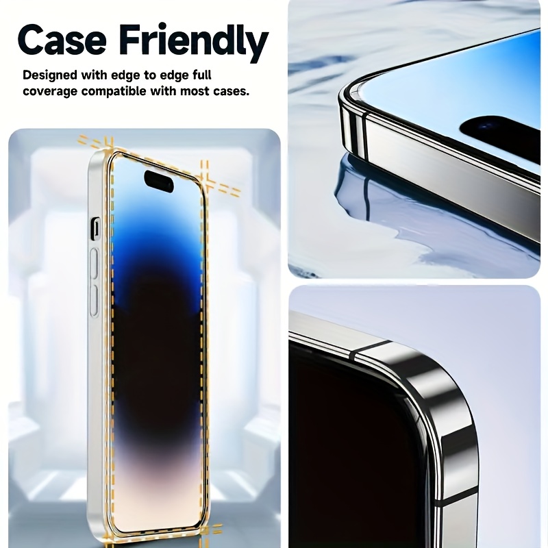Suitable For Iphone/14/15/16/17/pro/pro Pro Xr And Other Models Of 3pcs Dust-free Compartment With Tempered Glass Screen Protector, Dust-free Film For High Definition Tempered Film