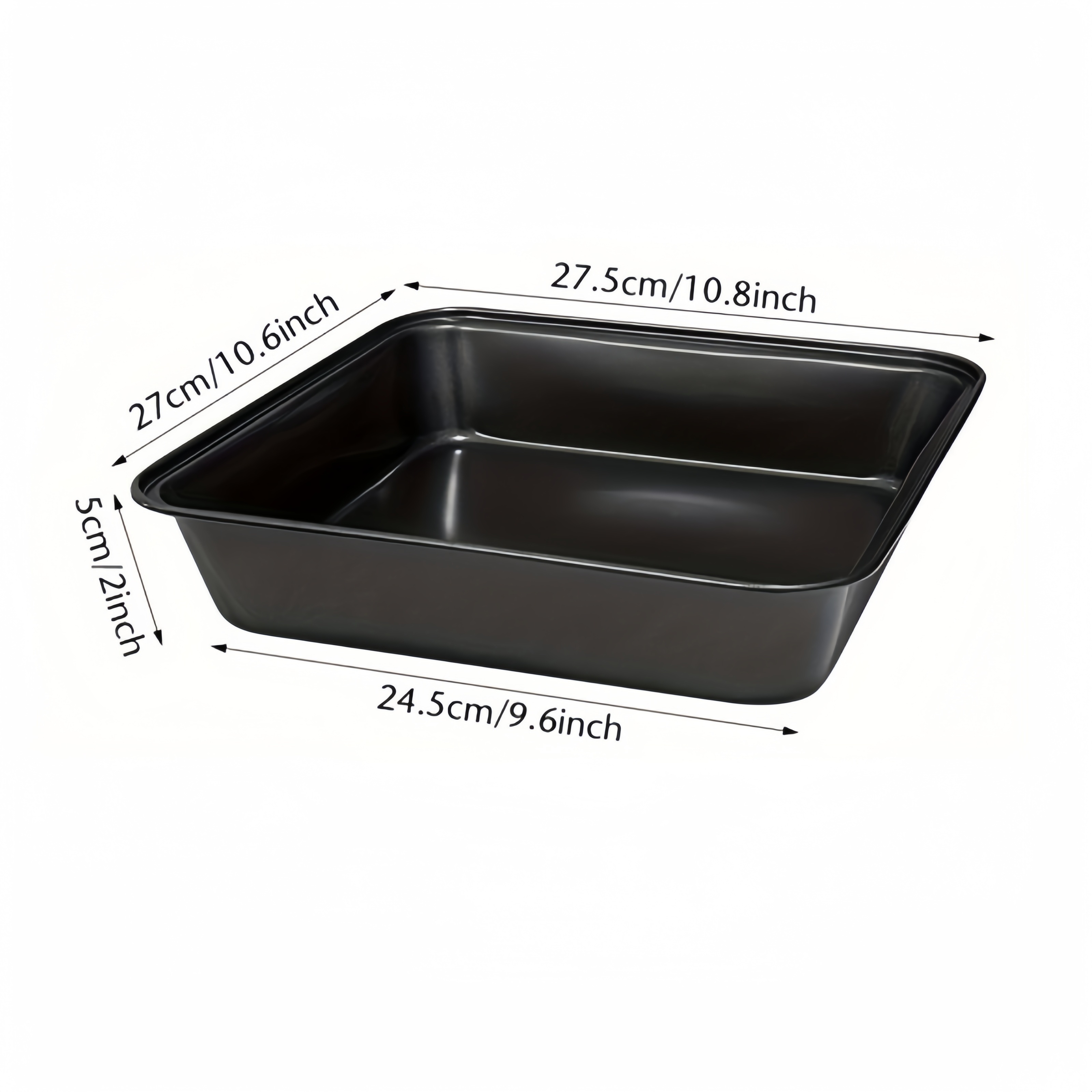 Image of Cake Pan - Baking Pan For Brownies, Lasagna, Sliced Cakes And Roasts - Dishwasher Safe For Easy Baking, Cooking, Serving And Storing - Ideal For Home Kitchens, Restaurants And Parties