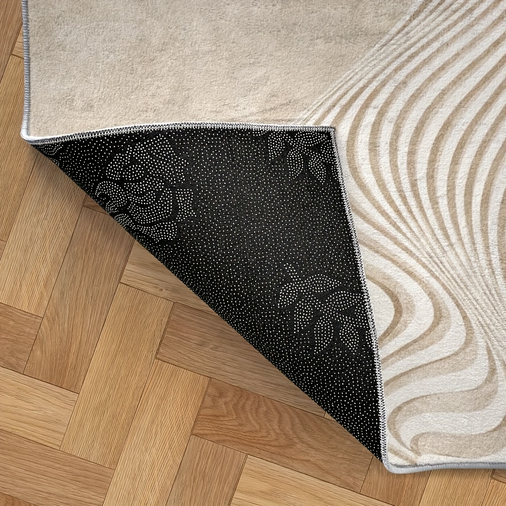 [ Goods] Velvet 850 G/M² High-End Design Nordic Light Luxury Geometric Pattern Fashion Mat Charming Flower Fluffy Thick Low Pile Point Plastic Washable Bottom Soft Large Area Mat Suitable for Bedroom And Living Room Indoor And Outdoor Decorative Flo