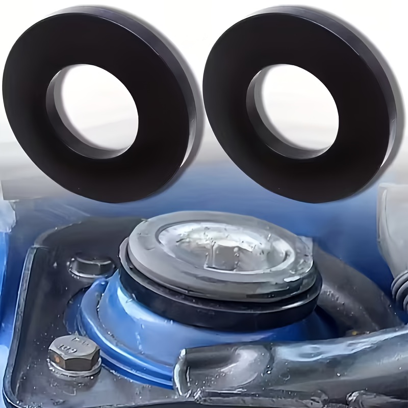 TEMU 2pcs Shock Absorber Spacers – Shock Absorber Pads, Size 7.8cm×0.8cm, Durable Polyurethane Material – Reduces Shock And Noise, Prevents Metal