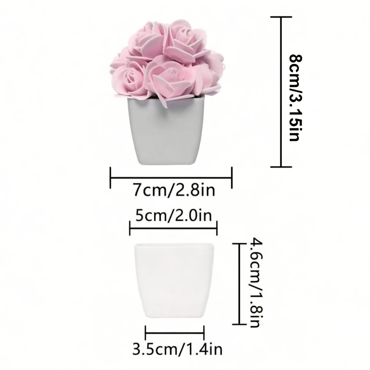 1 stck knstliche mini rose topf kunstblumen  realistische - Temu Austria