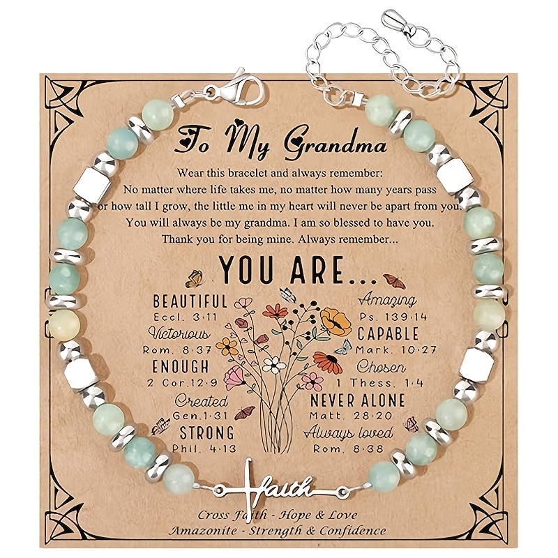 Women's Faith Bracelet, Christian Cross Design, Perfect Gift