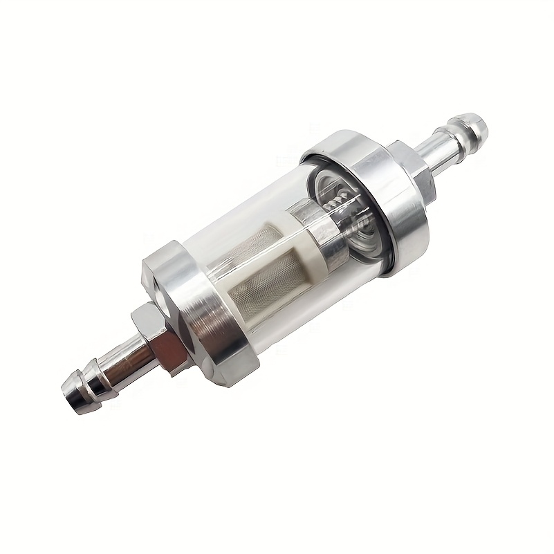 TEMU Modified Motorcycle Pedals, Universal Oil Filter, Oil Filter Element, Transparent Glass, Detachable And Washable Oil Filter Cup