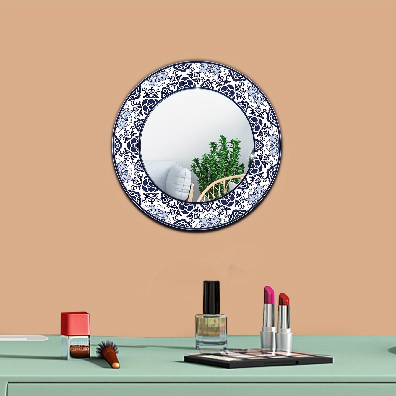 2mm Klebespiegel Fliesen Dicke Acryl Stick auf Wand Spiegel Blätter  Abnehmbare Spiegel Aufkleber für Home Decoration