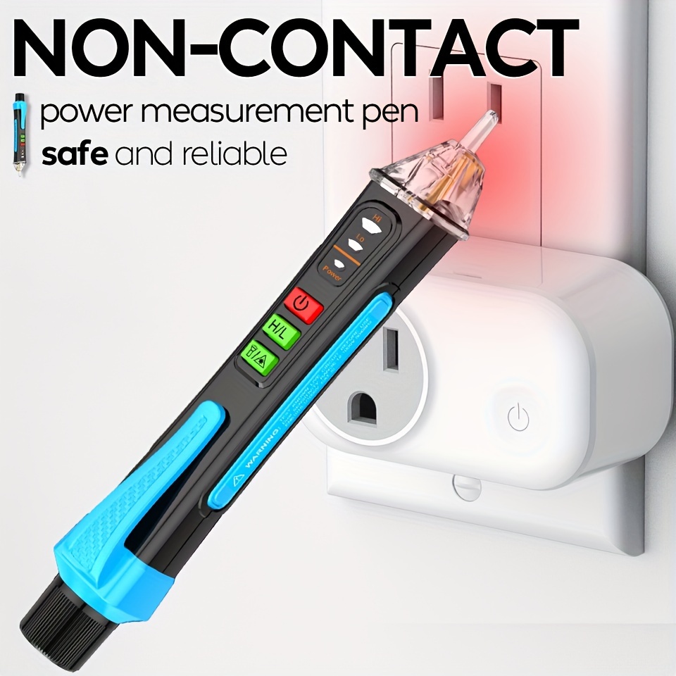 

Aicevoos Non-contact Voltage Tester Induced Electric Pen Voltage Detector Electric Sensor Ac 12-1000v Breakpoint Finder