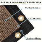 6x50ft privacy screen fence heavy duty fencing shade cover 170gsm 90 blockage mesh shade net for wall garden yard backyard 6 ft x 50 ft dark green