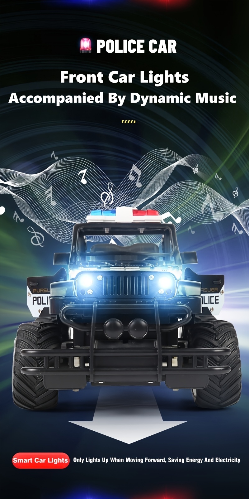 Alloy RC Off-road Vehicle, Toy Car Model, Remote Control Monster Truck, All-terrain Electric Toy with Lights, Toys for Children Over 3 Years Old, Children's Educational Toys, Birthday Gift