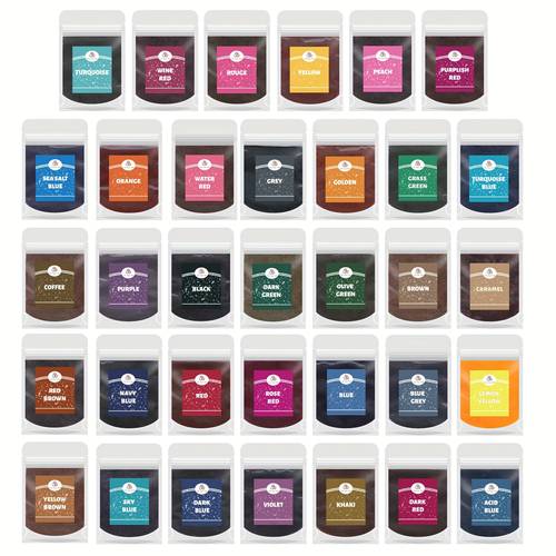 item picture 34 color tie dye powder tie dye dye clothing tie dye set diy coloring party supplies multiple colors for tie dye suitable 10ml 0 34oz per pack