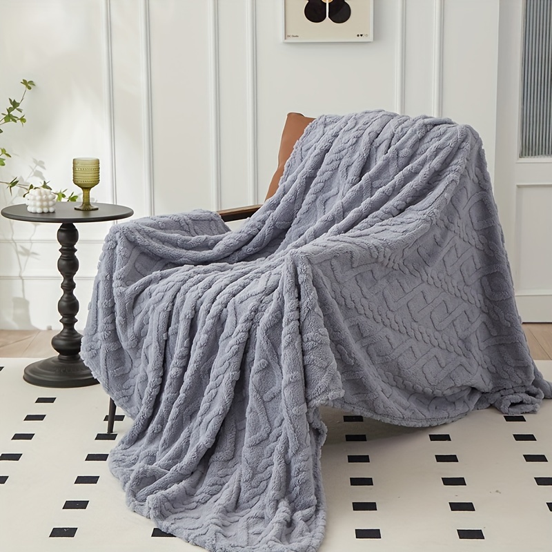 ultra soft double sided lamb fleece blanket versatile warm cozy for bed sofa and   machine washable     in mixed colors details 9