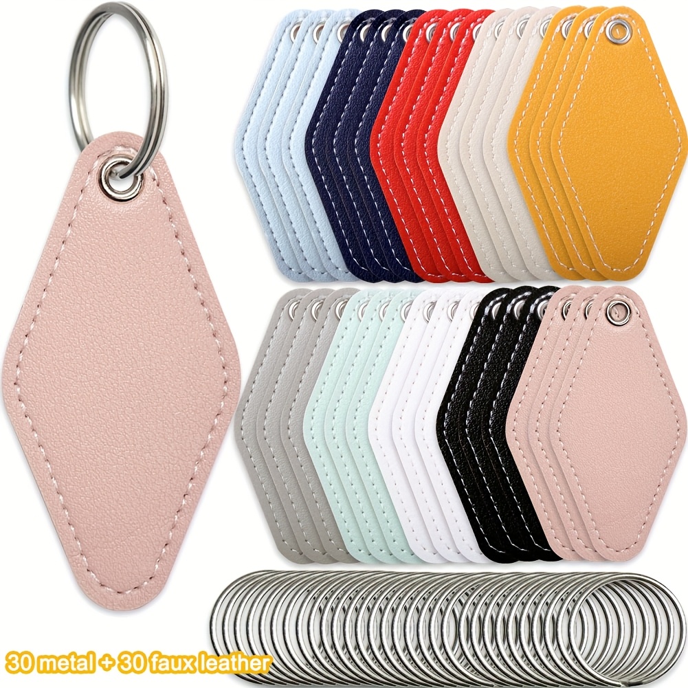 30pcs Motel Keychain Keychain Motel Keychain Bulk Laser Engraving Key Chain Digital Printing Keychain