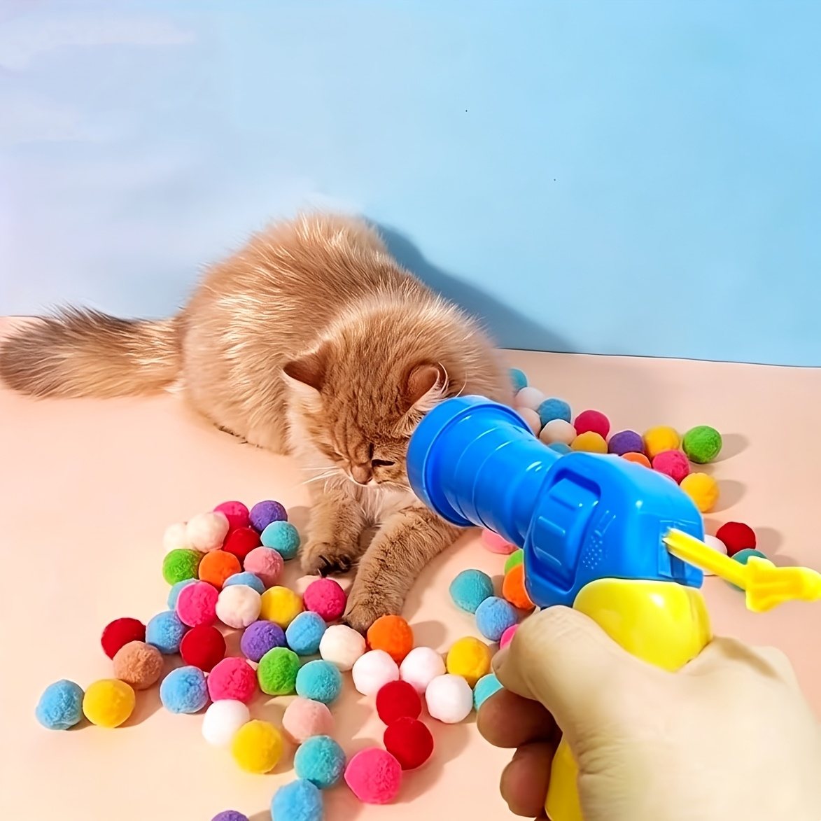 13 31 49pcs cat toy sets interactive launchers for cats and dogs   and durable bouncing design without battery Product details 0