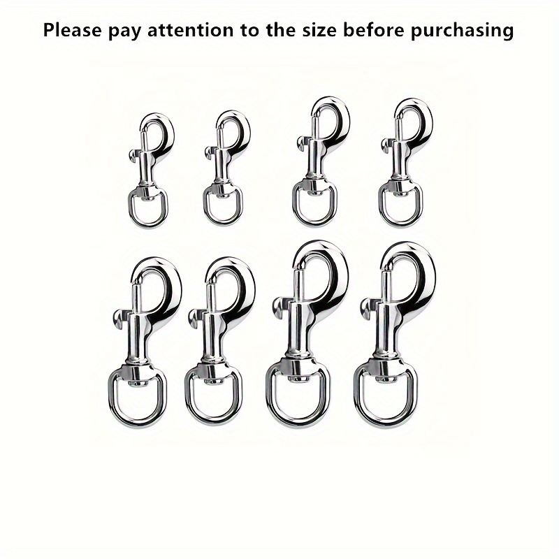 

8pcs Trigger Clips Clasp, Swivel Eye Bolt Spring Snap Hooks, 360 Degree Swivel Trigger Snap Hooks For Pet Accessories