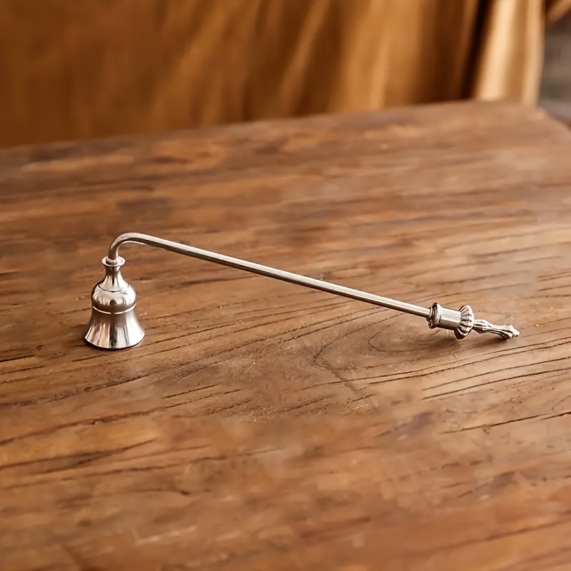 TEMU 1pc European Vintage Aromatherapy Candle Snuffer Bell/candle Snuffer Cover - Candle Extinguishing Tool, Decor And Ambiance Enhancer, , Exquisite