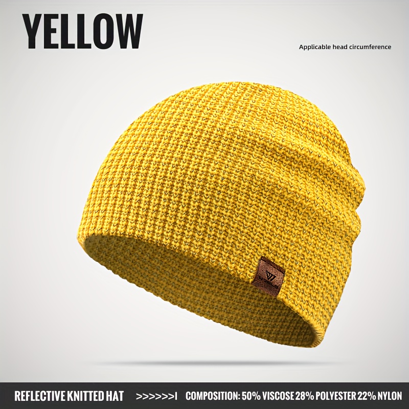 TEMU 1pc Wrels -fit Running Hat For Night Running & Hiking - Stretchable Suitable For Cycling, Machine Washable, -friendly For Outdoor, Comfortable