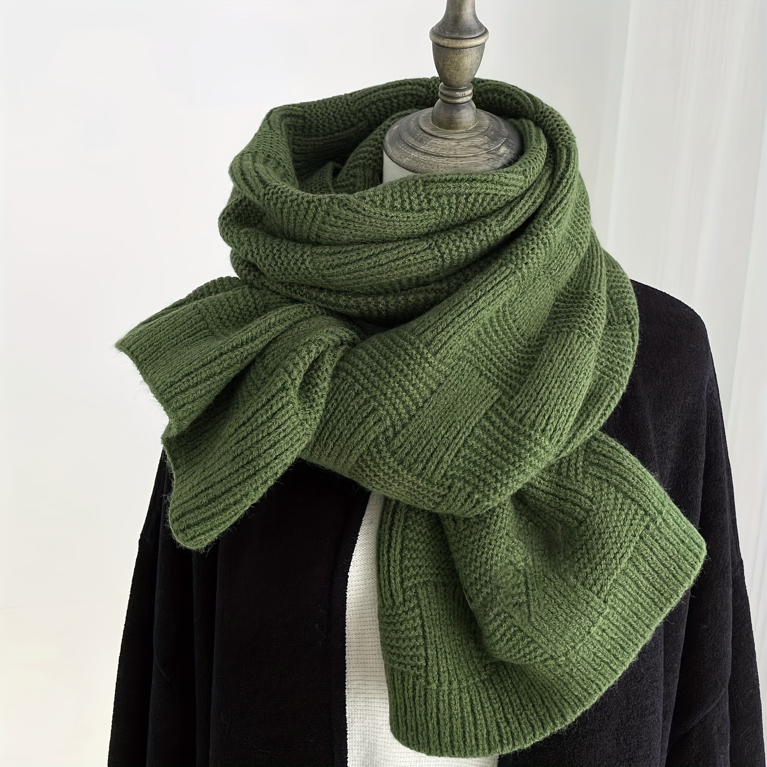 TEMU Women's Fashionable Knitted Scarf - , And Scarf - The For And , The