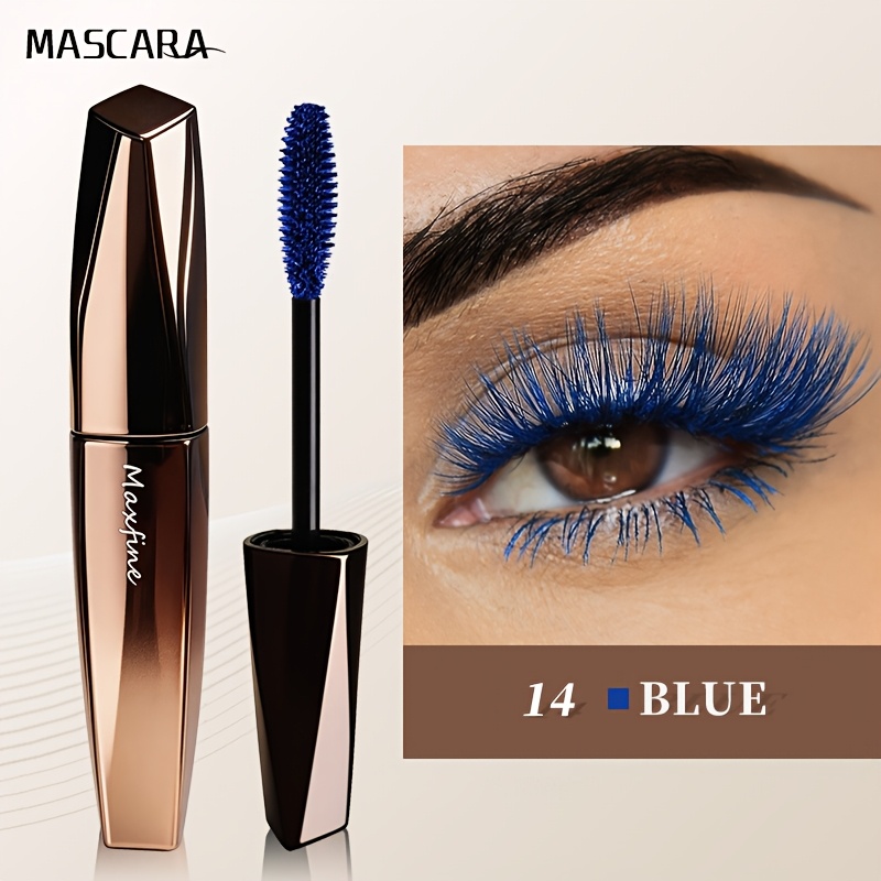 Image of 8d Fiber Color Mascara Resistant To Water And Sweat | Adds Volume, Curls, And Lengthens | In , White, Blue, Brown, And Purple | An Present For Female And Mothers