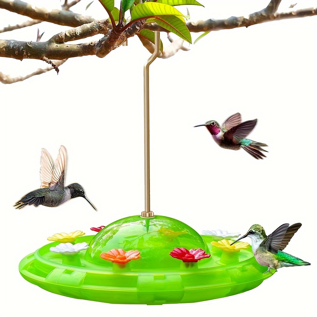 Ufo-inspired Hummingbird Feeder With 8 Flower Ports - Easy Clean ...