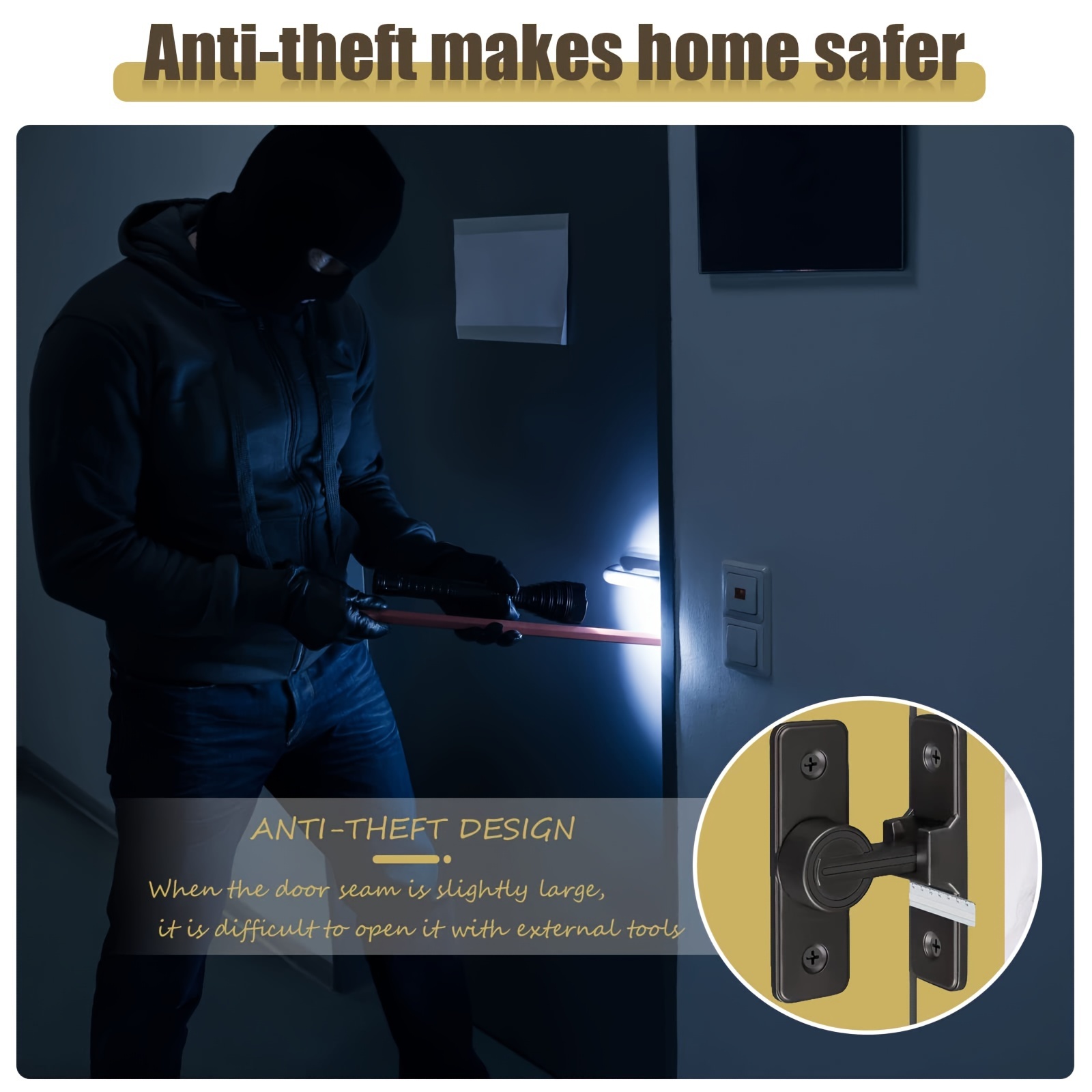 Heavy Duty 90 Degree Flip Gate Latch Lock Metal Barn Door Lock For