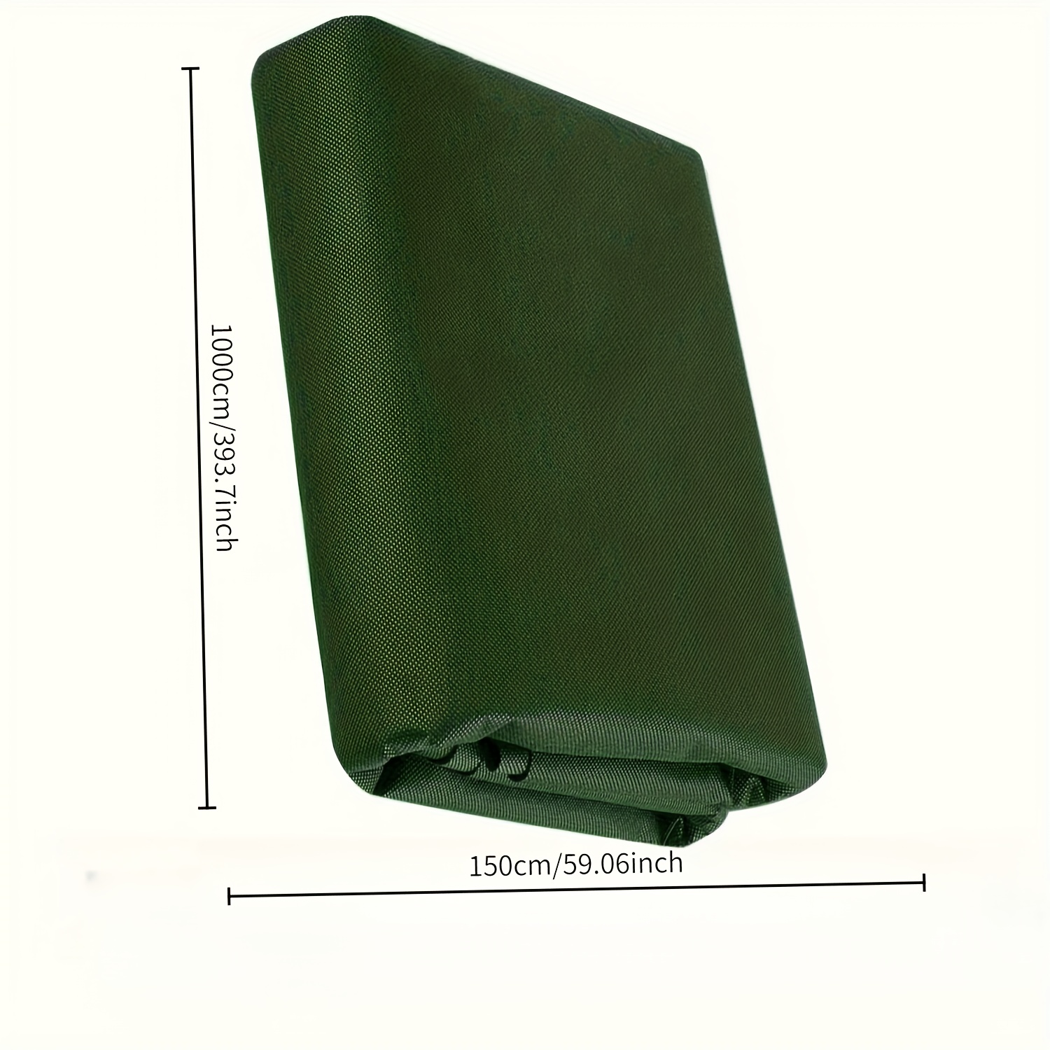 TEMU 1pc Heavy Duty Non-woven Weed Mat, French Drainage Garden Cloth, Dark Green, Anti-corrosion, Moisture-proof, Tear-resistant, Suitable For Lawn
