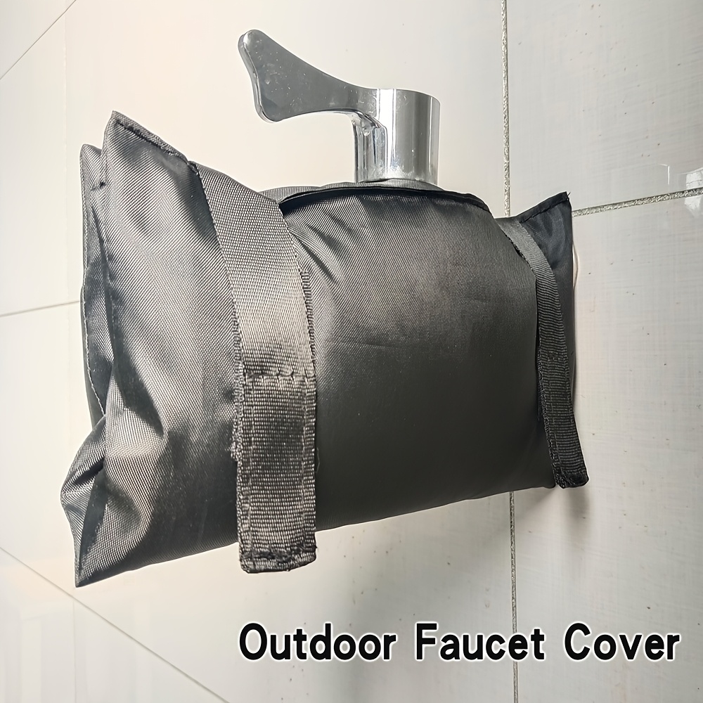Image of 1pc Outdoor Faucet Protection Cover, Outdoor Faucet Protector, Multi-functional Faucet Cover, Faucet Protective Hood