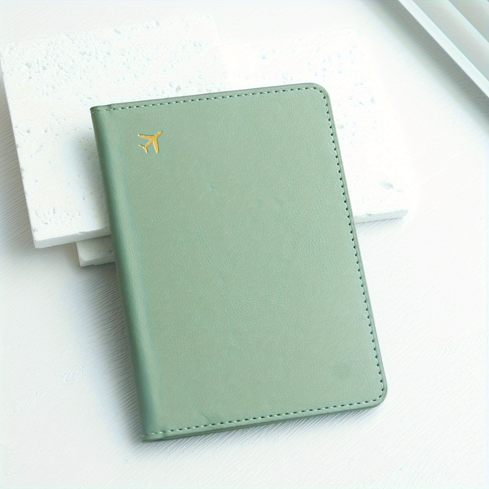 Pure Chic Passport Wallet Faux Leather Lightweight Rfid Blocking Slim Vaccine Card Holder Travel Essentials