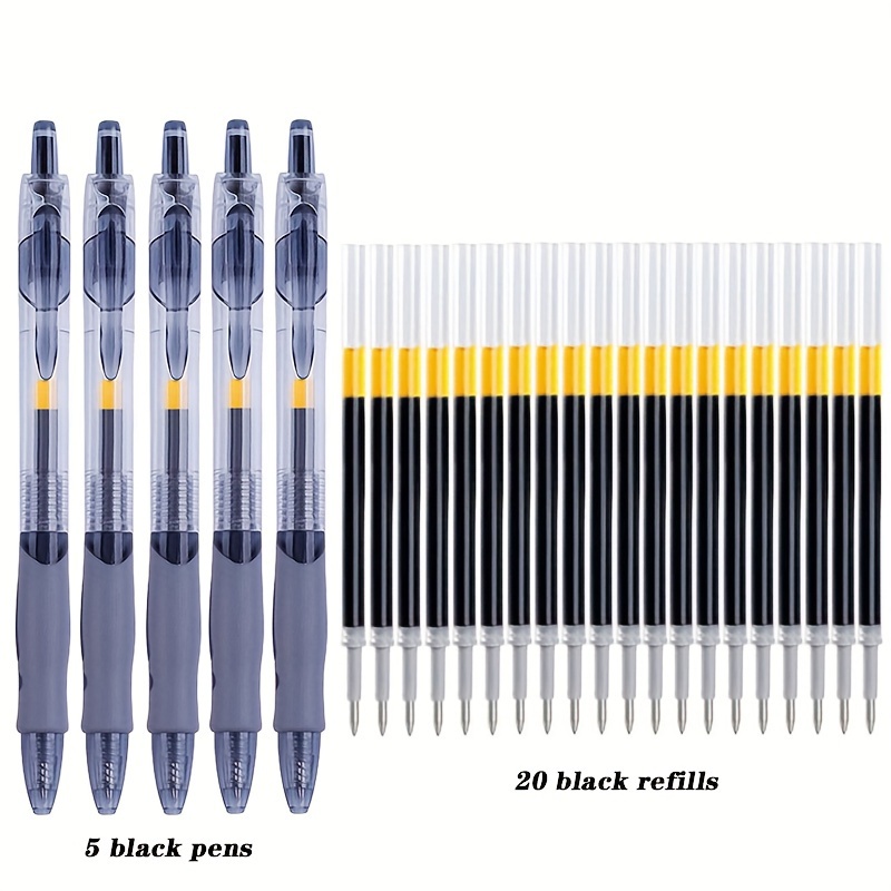 20/25pcs Press Neutral Pen Carbon Pen Signature Pen 0.5 Water Pen Office Refill Student Writing Teacher Correction