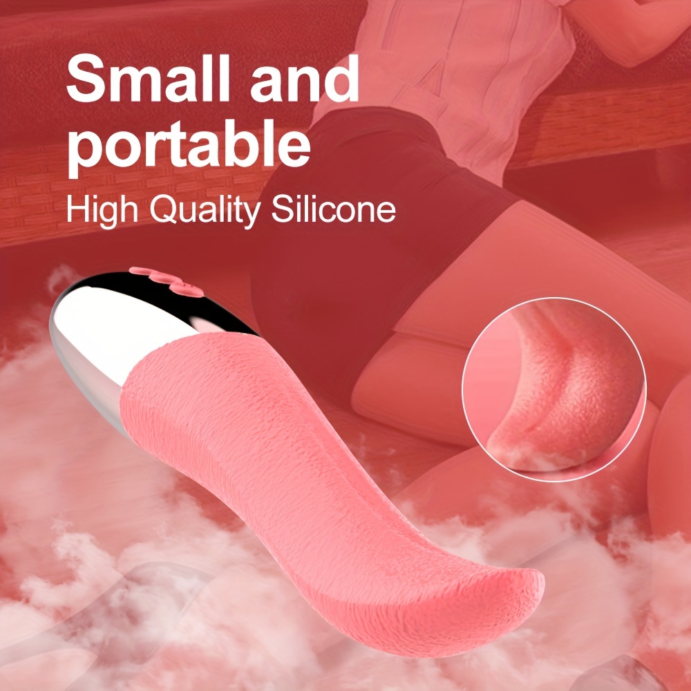 AV Vibrator, Female Sexy Toy, Electric Tongue, 10 Frequency Vibrator, 1-key Heating, Stimulation, Clitoris, Breasts, Teasing Adult Products