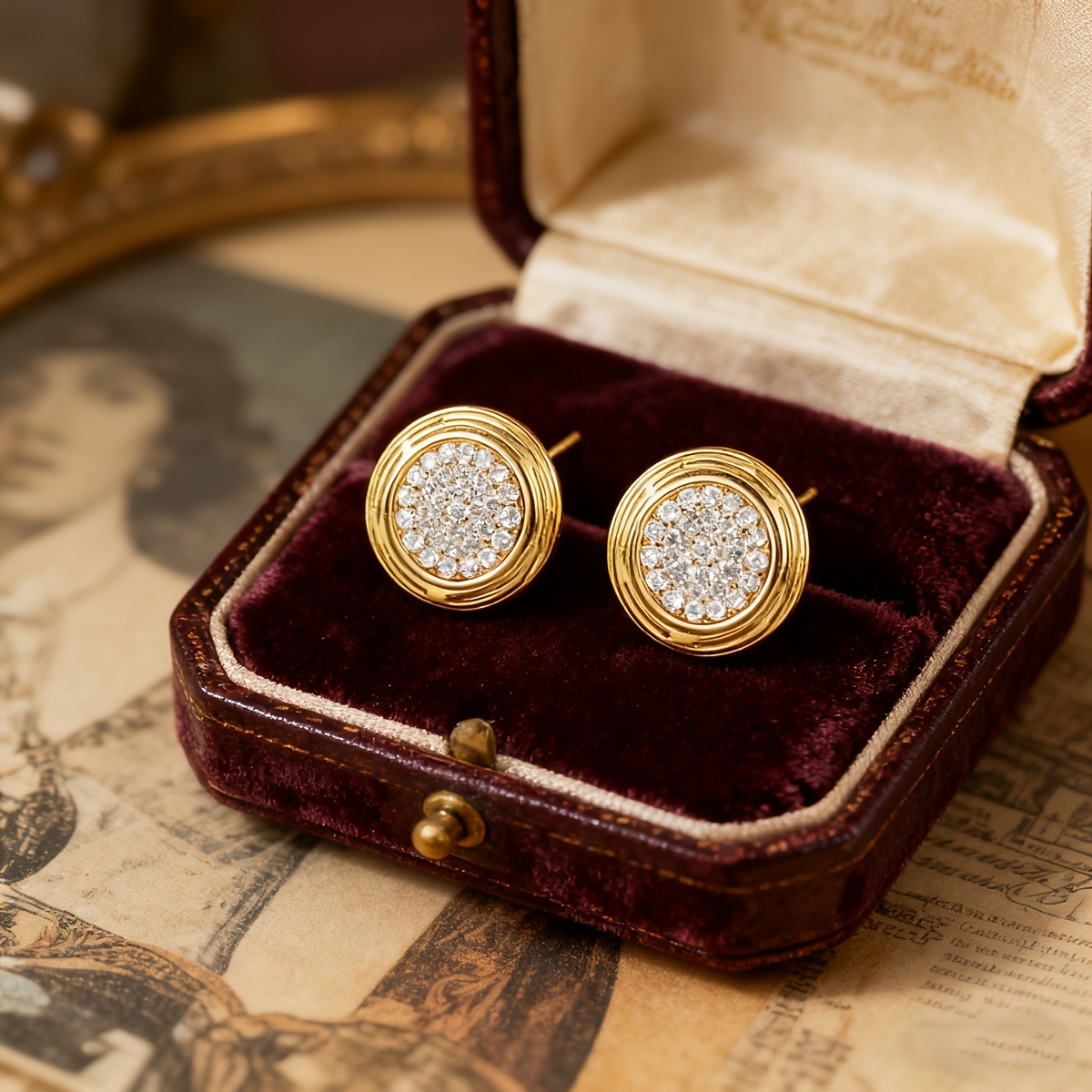 Women's Lightweight Luxury Micro-Set Earrings, Daily Gift
