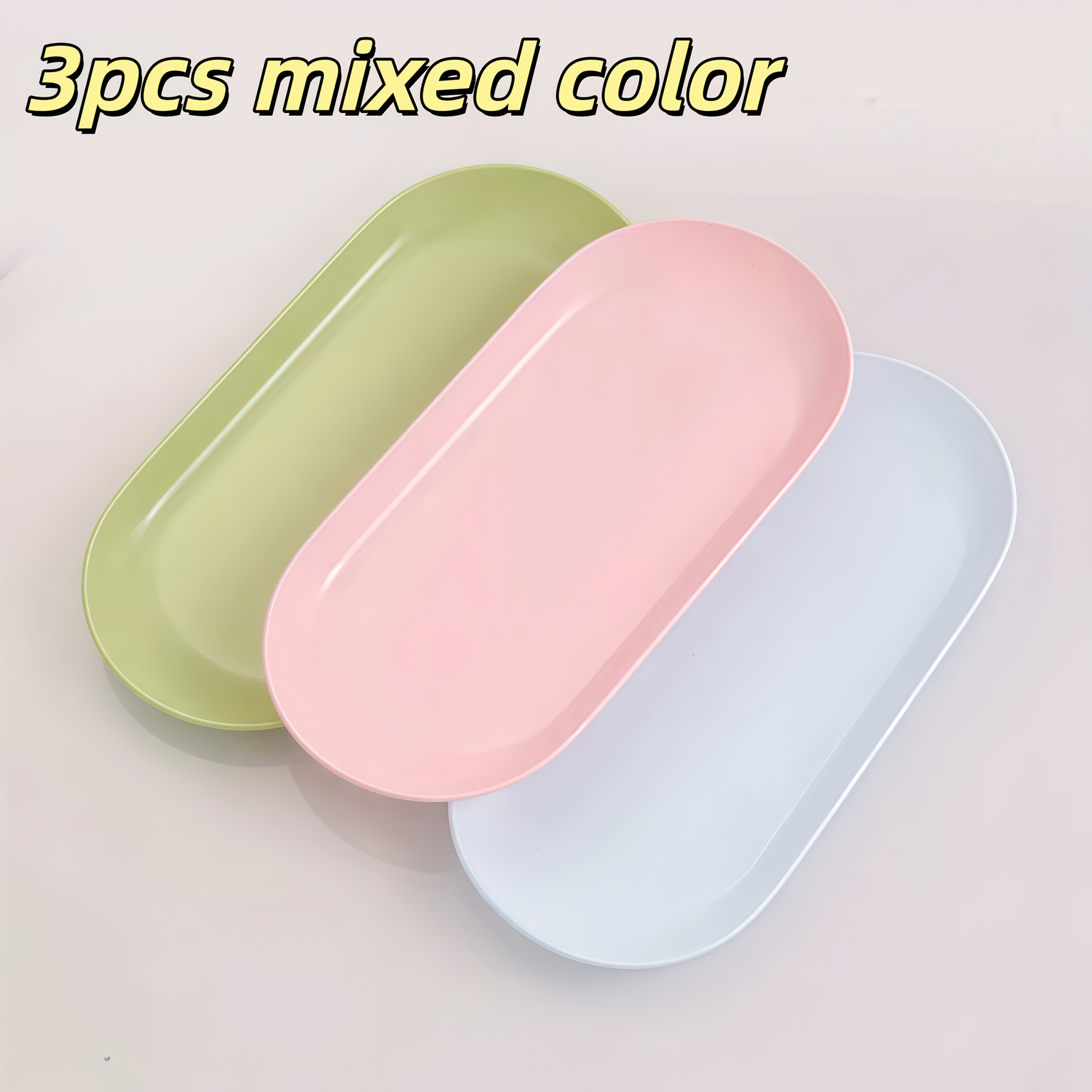 TEMU Set da 3 vassoi professionali per onicotecnica - Organizzatore per cosmetici e gioielli, disponibile in tre colori: , e rosa. per mobili da