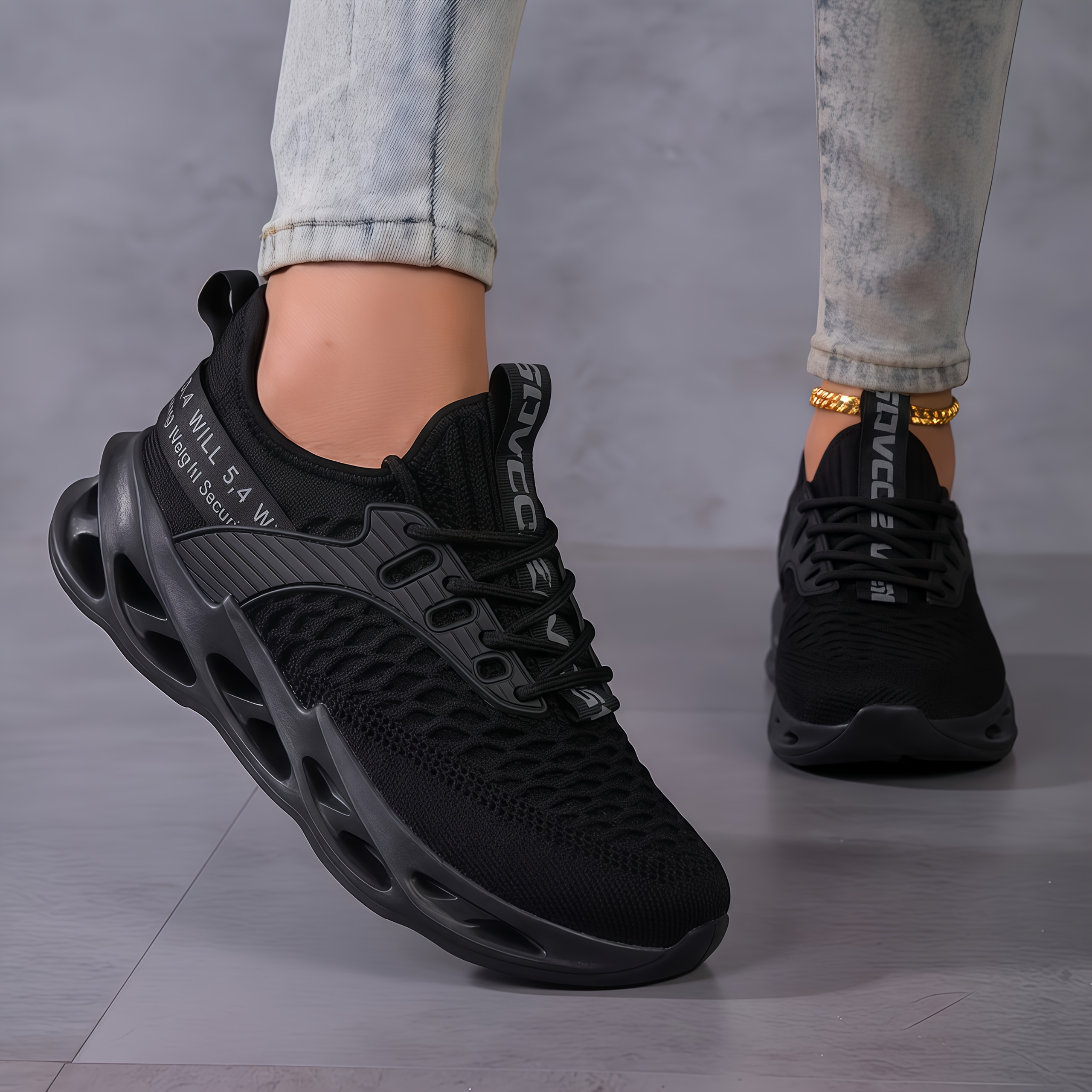 TEMU Women's Shoes Tennis Sneakers Non-slip Gym Workout Athletic Fashion Support Casual Shoe Suitable For Tennis, Running, Yoga, Pilates