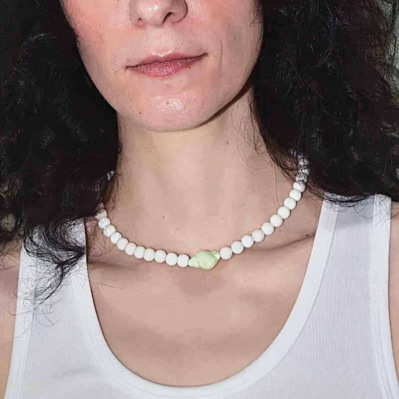 Women's Seashell Holiday Necklace, Premium Clavicle Chain